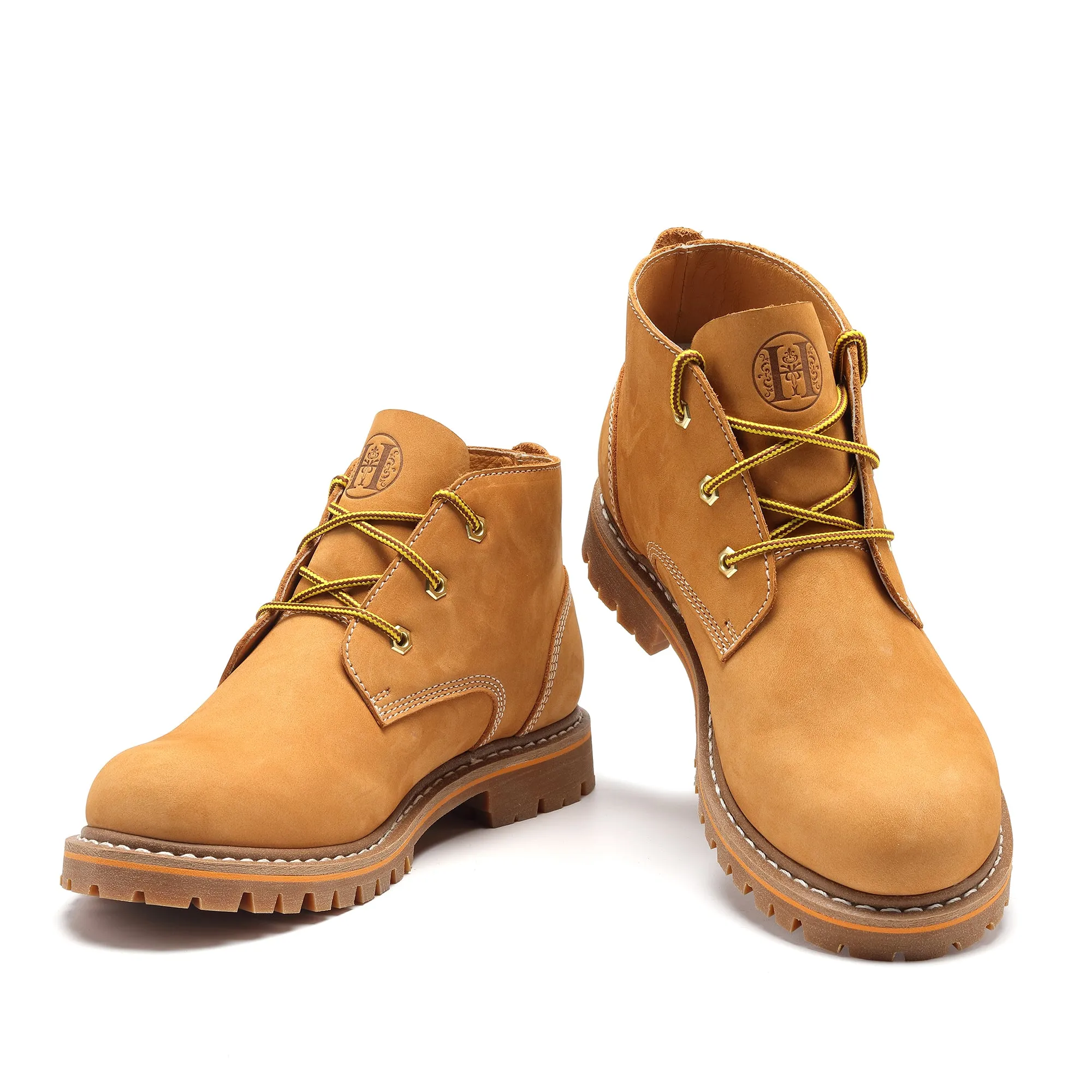 HANDPOINT H82103 Mens 4.7" Soft Toe Suretrack Leather Slip Resistant Durable Work Boots