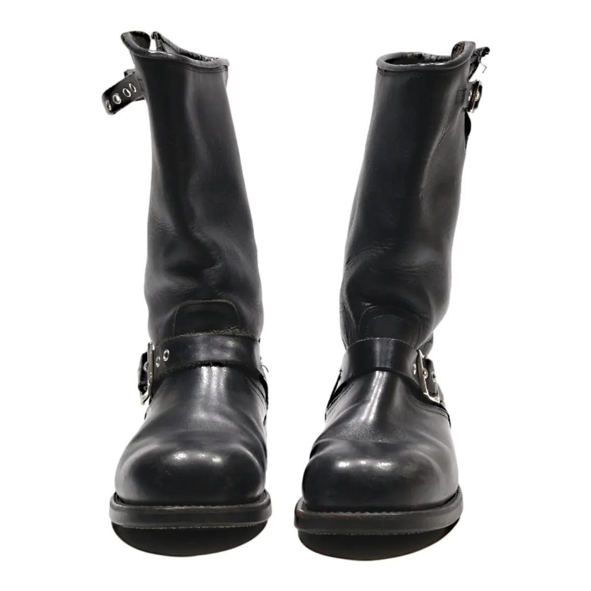 HARLEY DAVIDSON High Boots Black Leather Womens UK 5