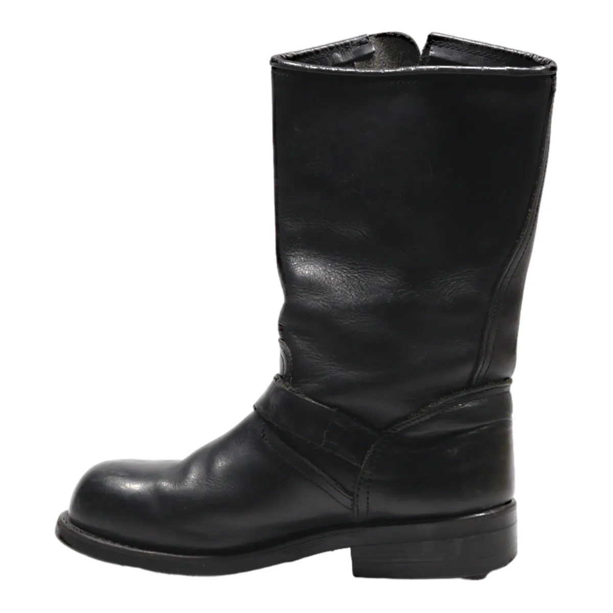 HARLEY DAVIDSON High Boots Black Leather Womens UK 5