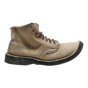 HARLEY DAVIDSON Lace-Up Boots Beige Suede Mens UK 8