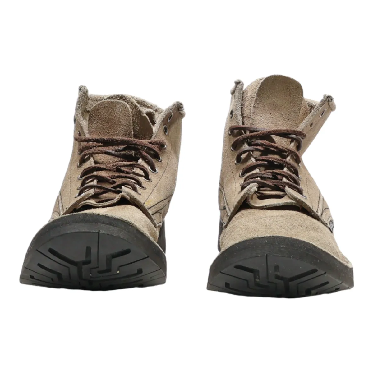 HARLEY DAVIDSON Lace-Up Boots Beige Suede Mens UK 8