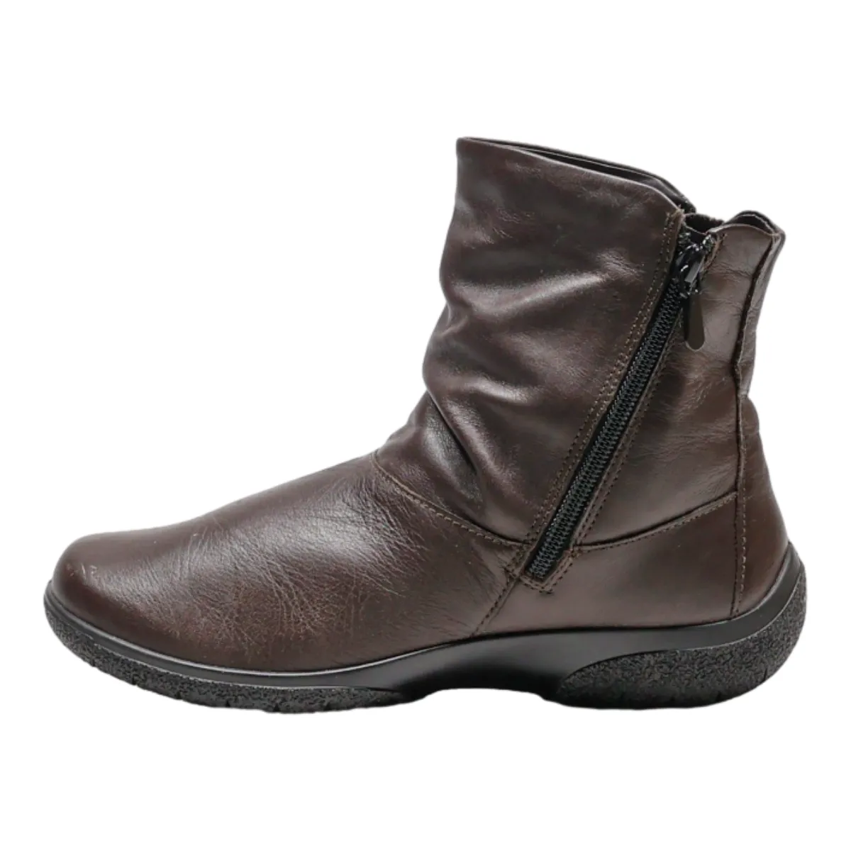 HOTTER Ankle Boots Brown Leather Womens UK 5.5