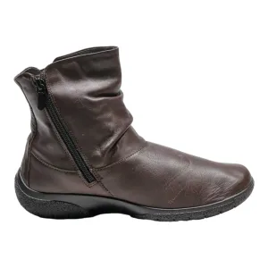 HOTTER Ankle Boots Brown Leather Womens UK 5.5