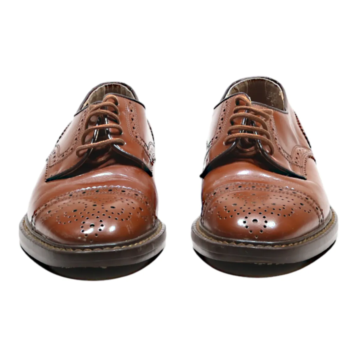 INGA Brogue Shoes Brown Leather Mens UK 7.5