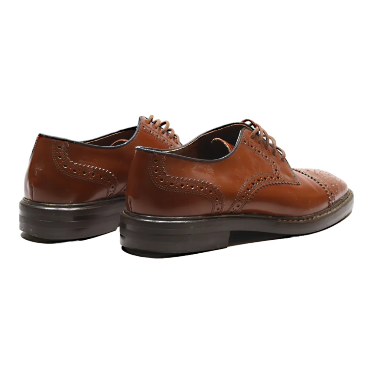 INGA Brogue Shoes Brown Leather Mens UK 7.5