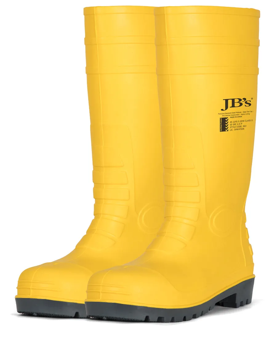 JBs Wear Steel Toe Cap And Steel Plate Gumboot (9G1)