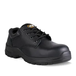 JCB Oxford Safety Shoe Leather Slip Resistant Black