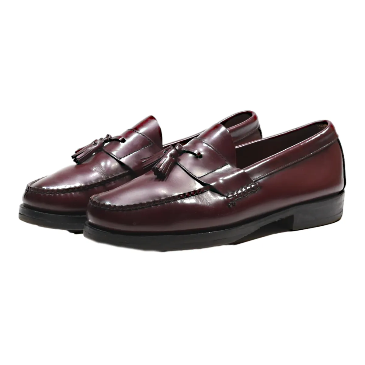 JOHN SPENCER Loafer Shoes Maroon Leather Womens UK 6