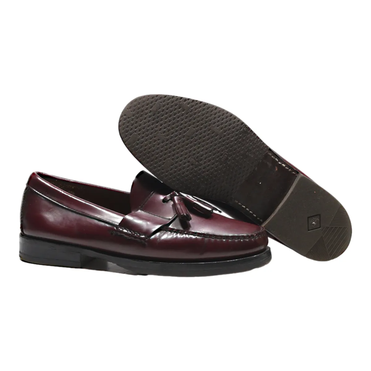 JOHN SPENCER Loafer Shoes Maroon Leather Womens UK 6
