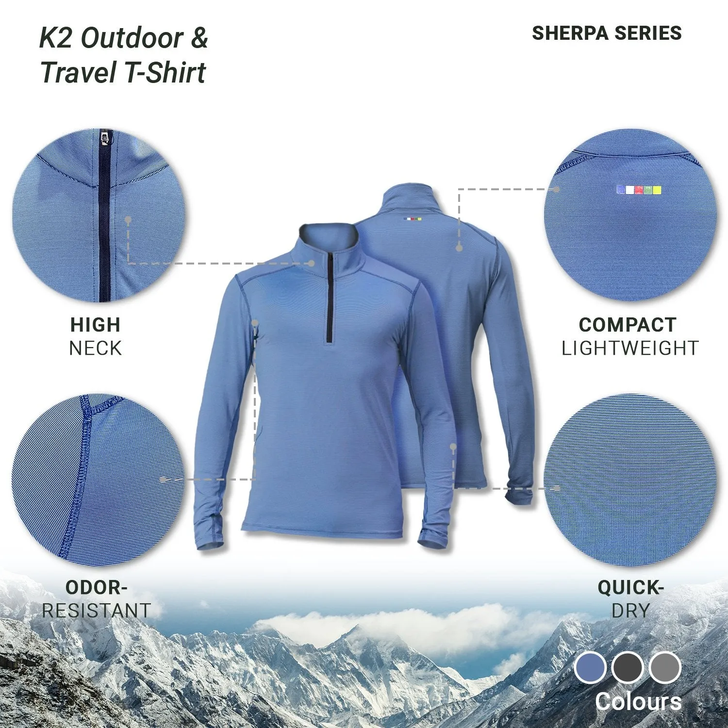 K2 Outdoor & Travel Tshirt