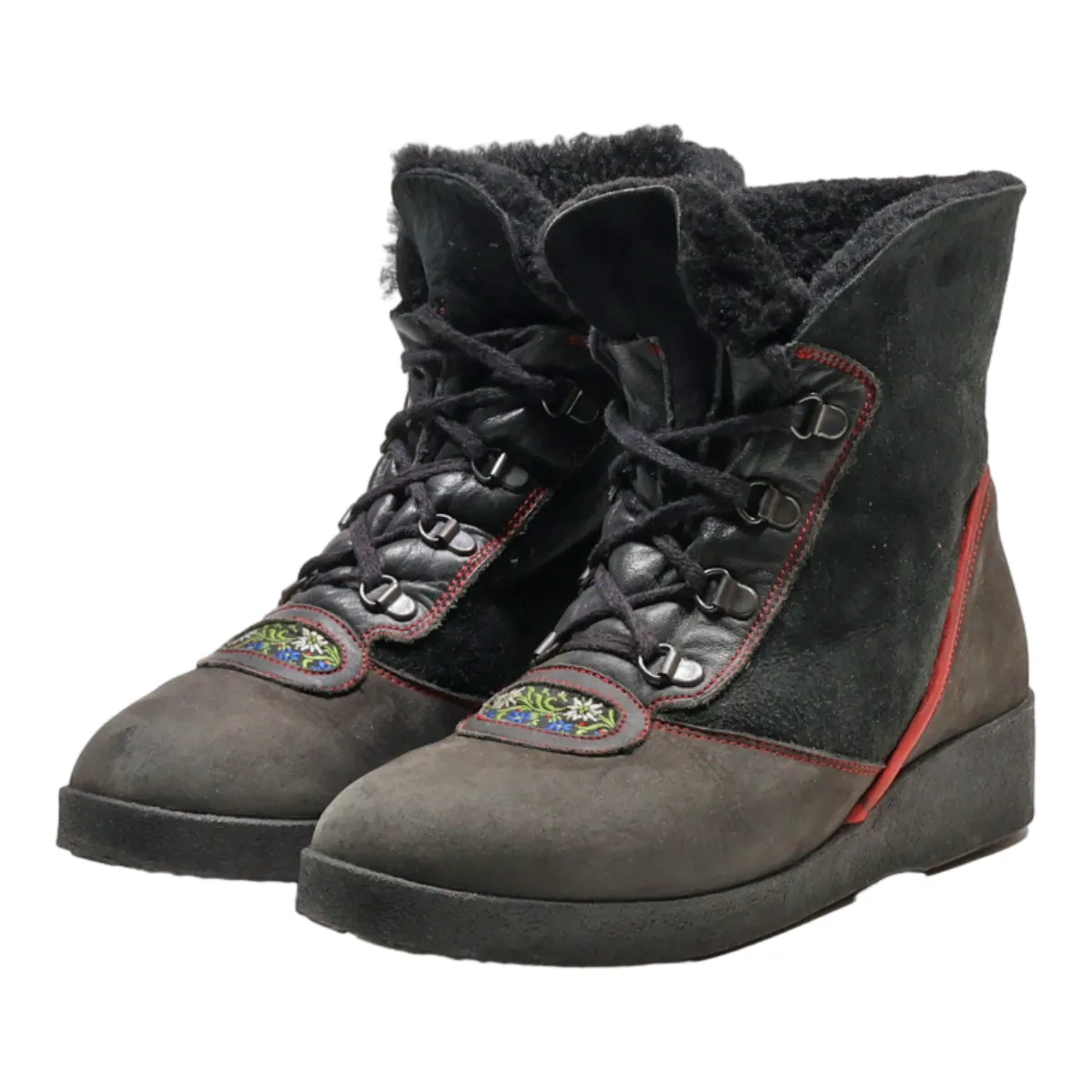 KANDAKAR Snow Boots Black Synthetic Womens UK 3