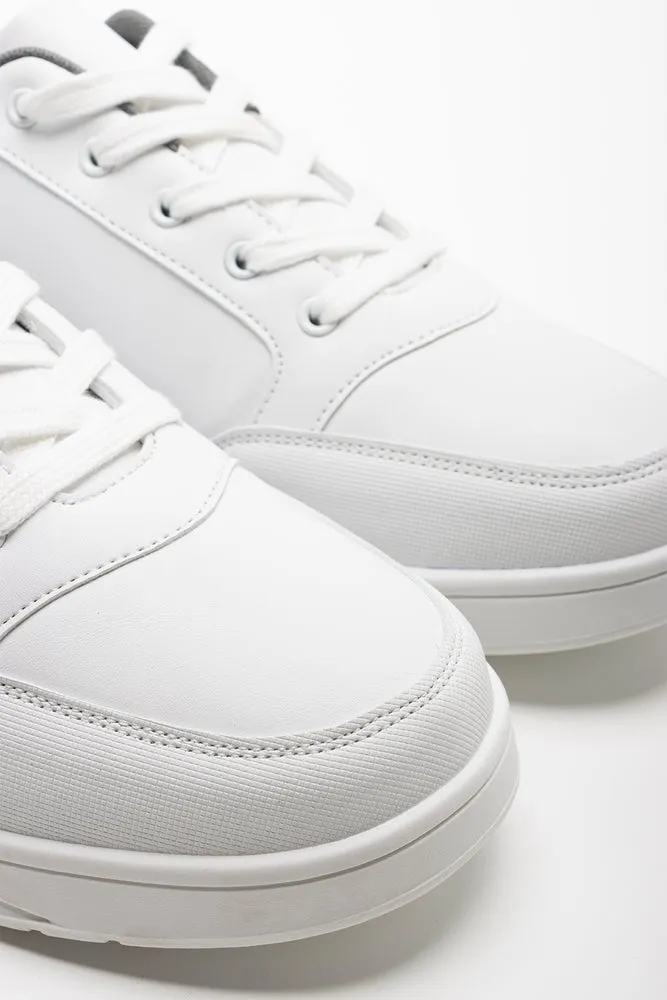 Lace Up Trainers White