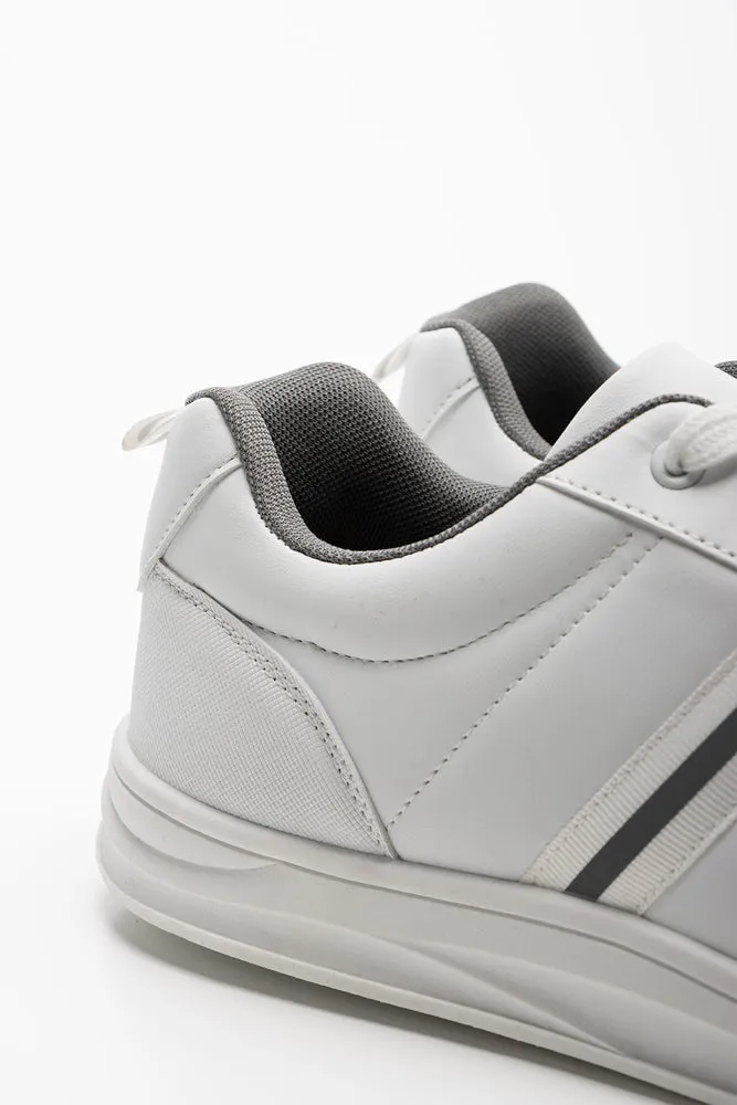 Lace Up Trainers White