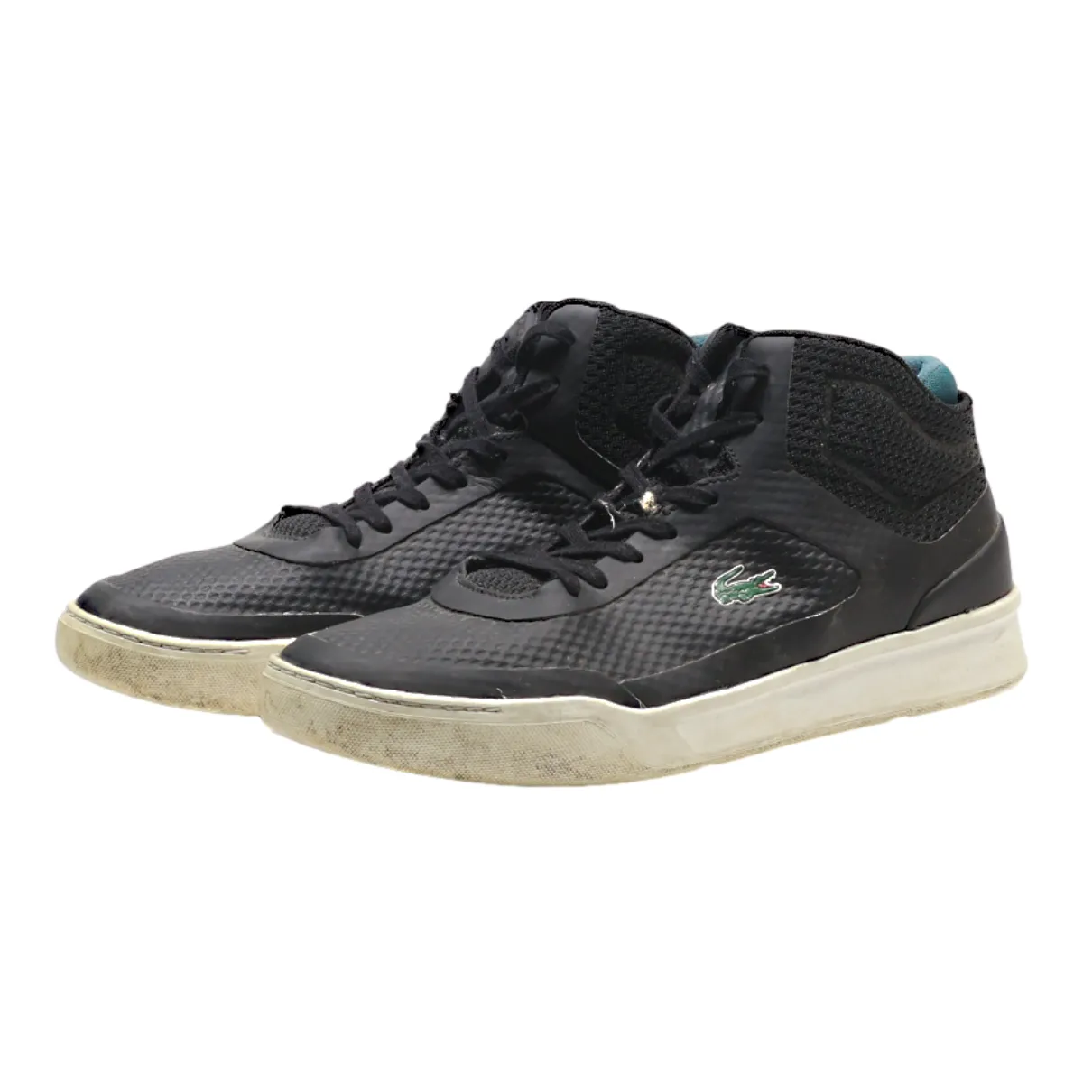 LACOSTE High Top Trainers Black Synthetic Mens UK 9.5