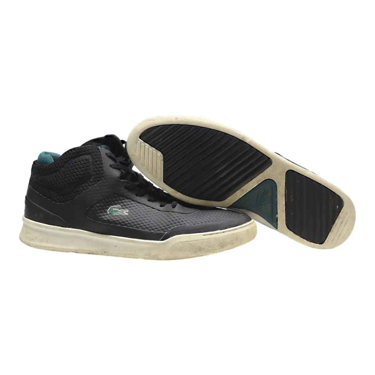 LACOSTE High Top Trainers Black Synthetic Mens UK 9.5