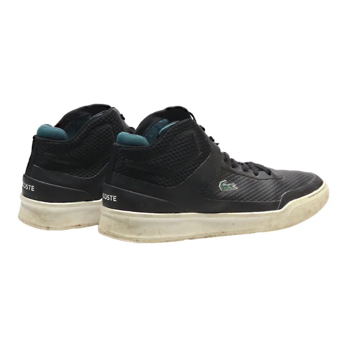 LACOSTE High Top Trainers Black Synthetic Mens UK 9.5