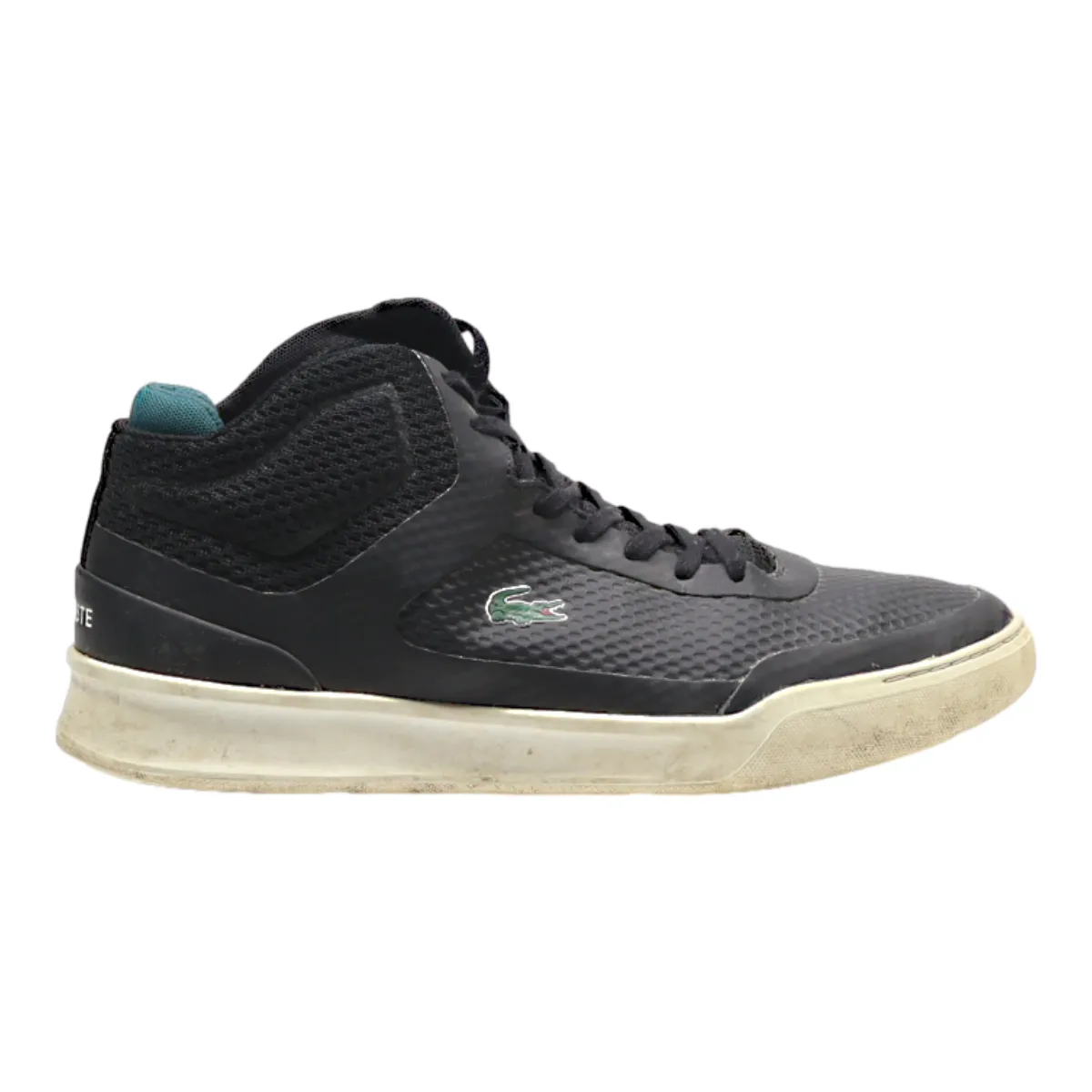 LACOSTE High Top Trainers Black Synthetic Mens UK 9.5