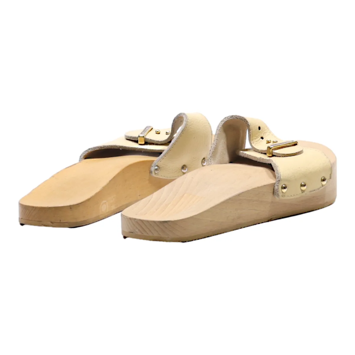LANAFORM Slider Sandals Beige Leather Womens UK 5