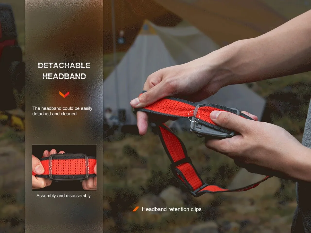 Lightweight Outdoor Hiking LED Headlamp - HL16