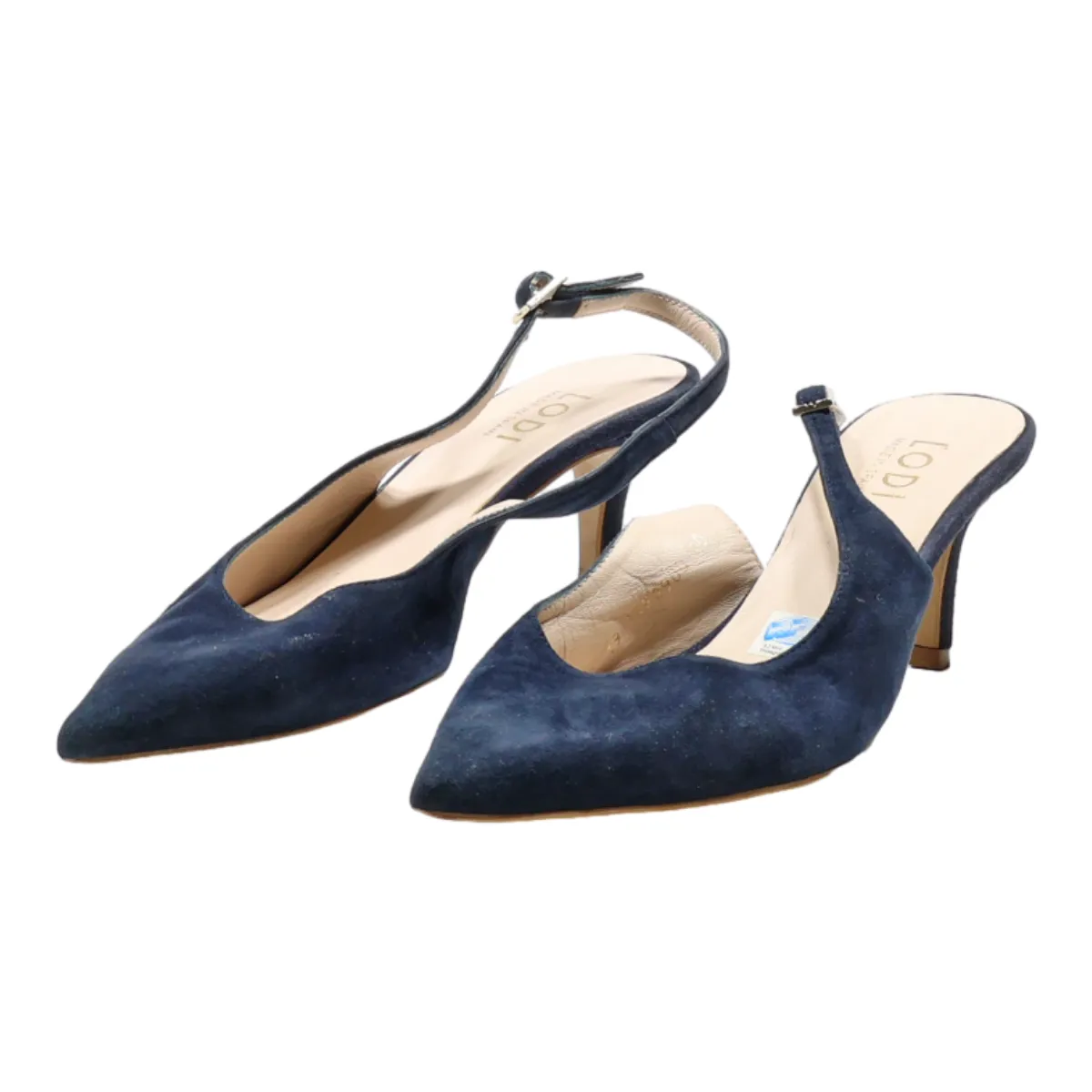 LODI Slingback Heels Blue Synthetic Womens UK 7