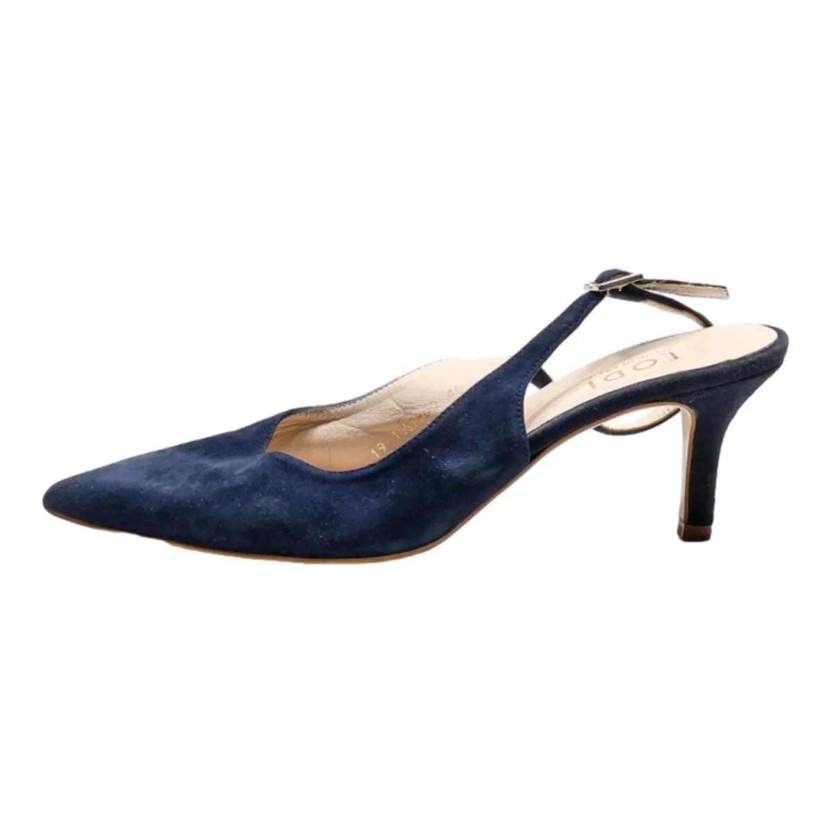 LODI Slingback Heels Blue Synthetic Womens UK 7