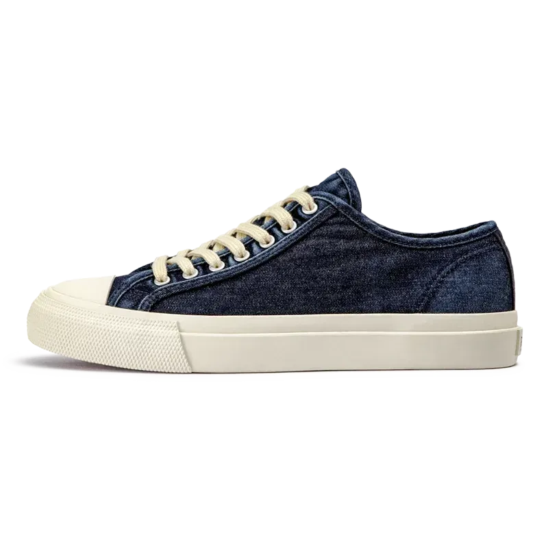 Madne 2023 Spring Washed Canvas Shoes for Women Vintage Denim Navy Trainers Casual Low Top Tennis Sneaker Unisex Sport Shoes