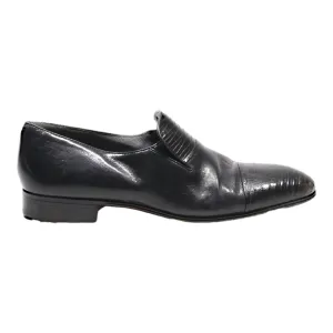 MAURI Loafer Shoes Black Leather Mens UK 7