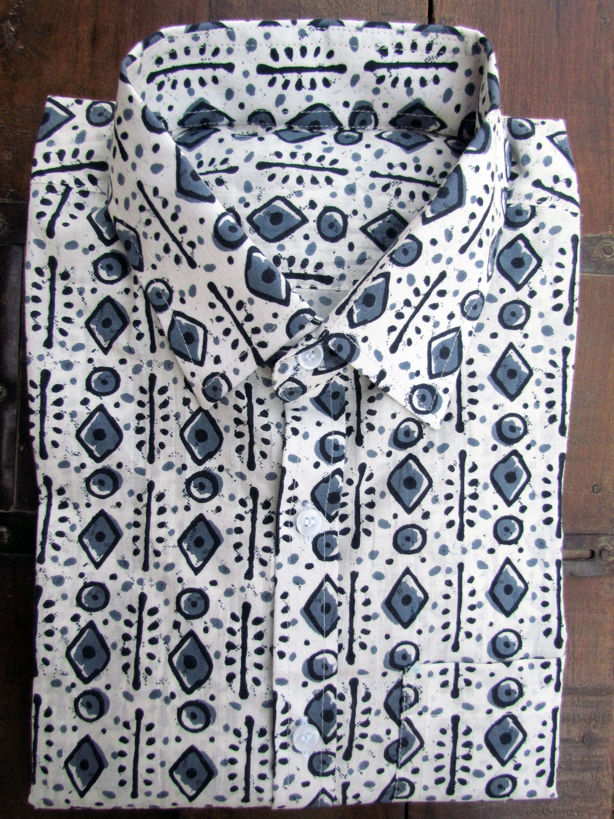 Mehran hand block cotton shirt