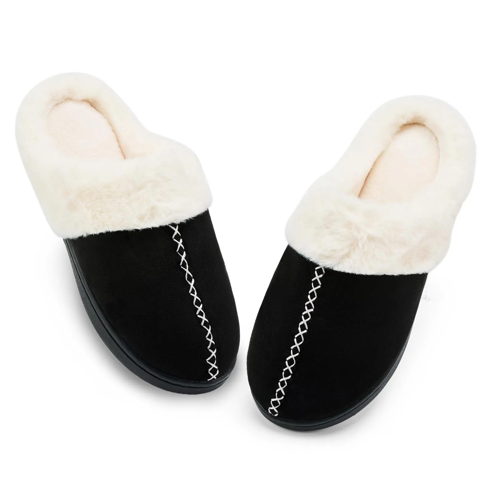 Memory Foam Slippers for Women, Non-Slip, Indoor/Outdoor