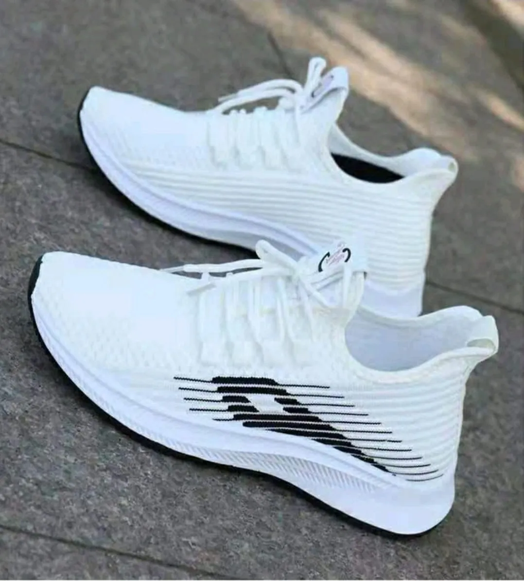 Men & Women White Running Shoes