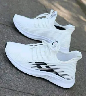 Men & Women White Running Shoes