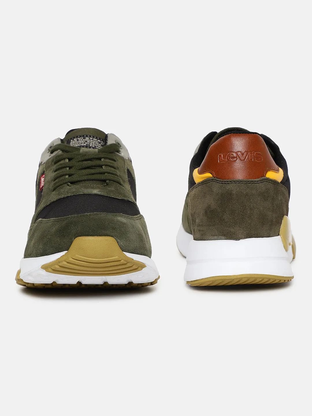 Men's Green Colorblock Shoes