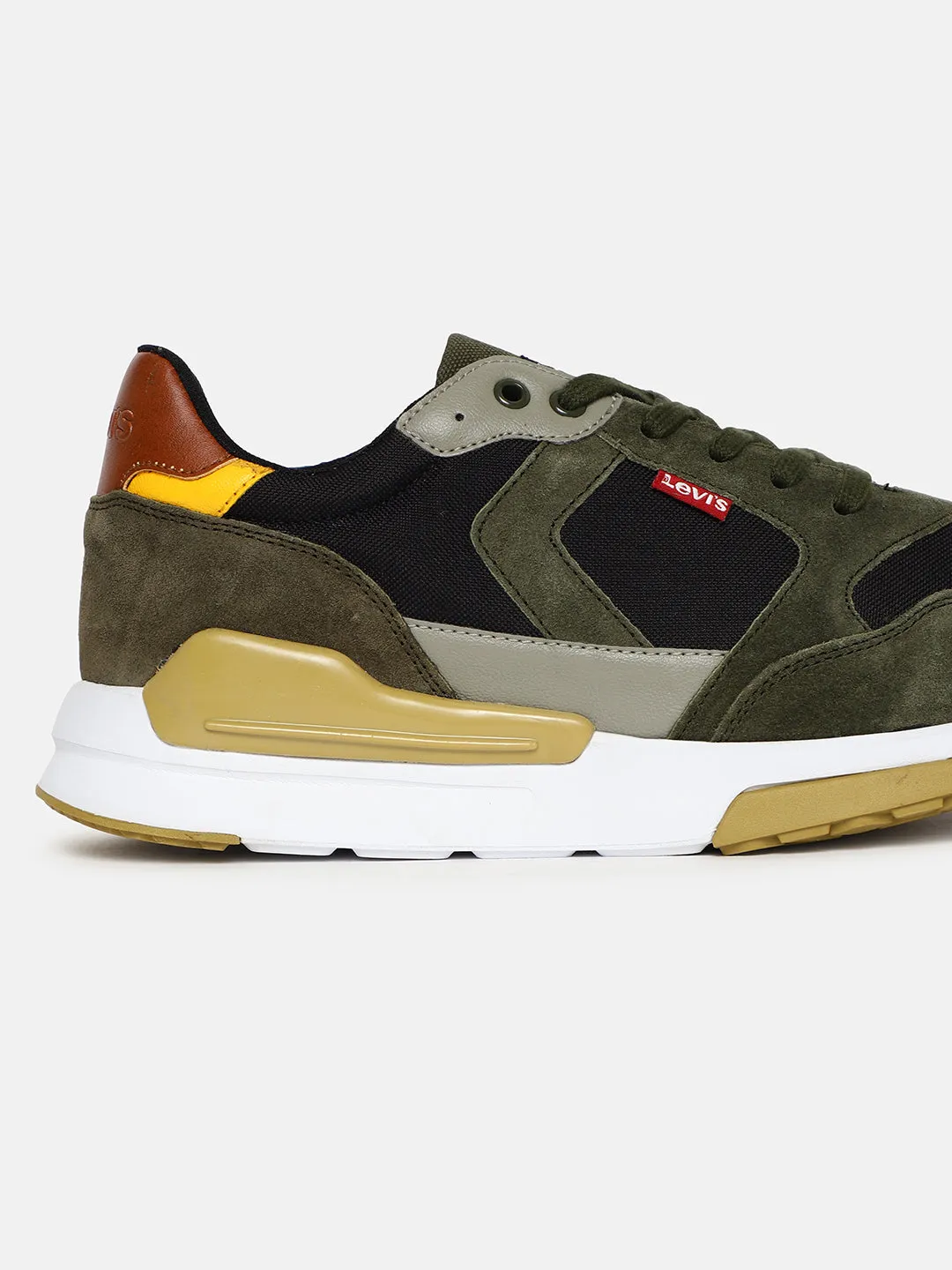 Men's Green Colorblock Shoes
