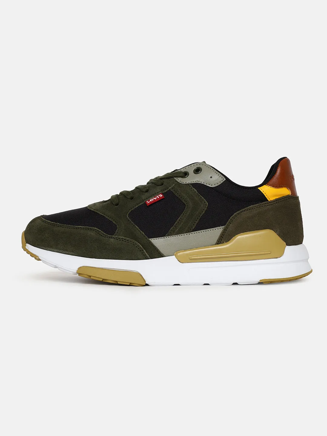 Men's Green Colorblock Shoes