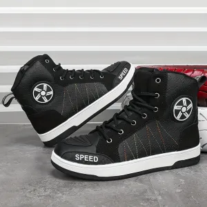 Mens Riding Shoes | Ventilated NonSlip Motorcycle Sneaker