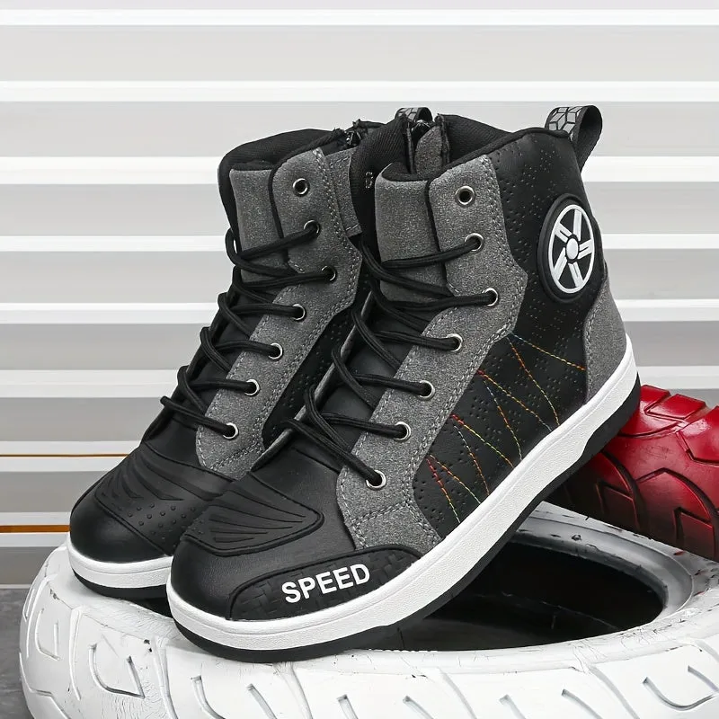 Mens Riding Shoes | Ventilated NonSlip Motorcycle Sneaker