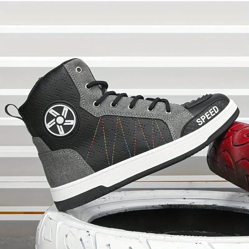 Mens Riding Shoes | Ventilated NonSlip Motorcycle Sneaker