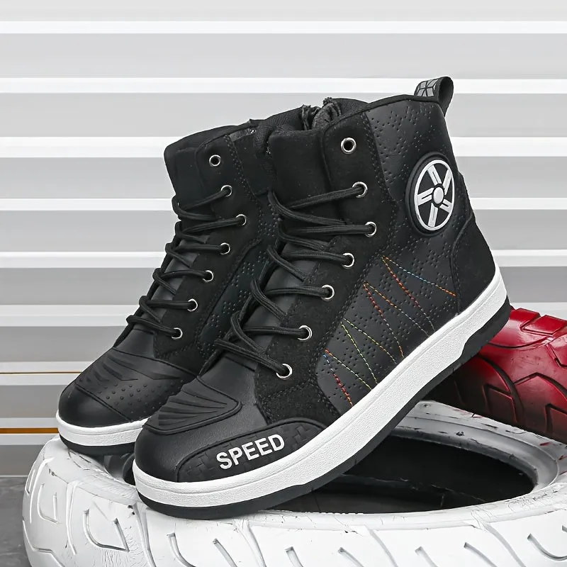 Mens Riding Shoes | Ventilated NonSlip Motorcycle Sneaker