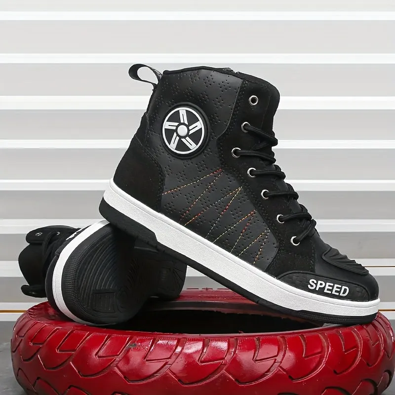 Mens Riding Shoes | Ventilated NonSlip Motorcycle Sneaker