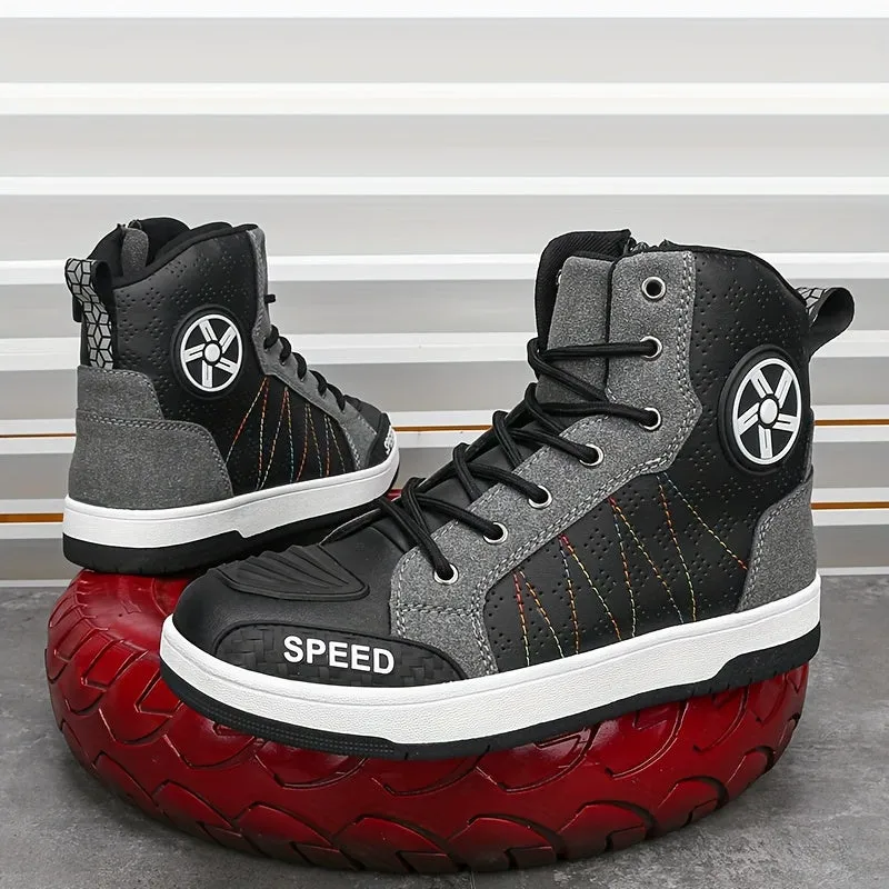 Mens Riding Shoes | Ventilated NonSlip Motorcycle Sneaker