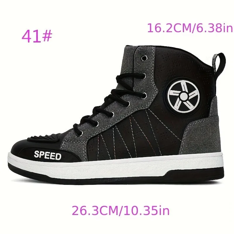 Mens Riding Shoes | Ventilated NonSlip Motorcycle Sneaker