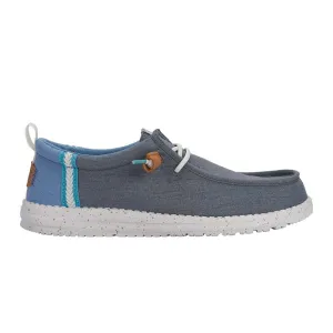 Men's Wally Summer Linen Shoea in Monument Grey