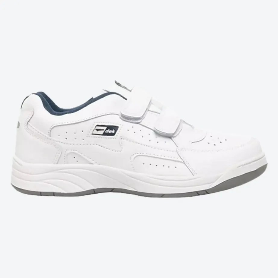 Mens Wide Fit Dek Arizona Trainers black and white