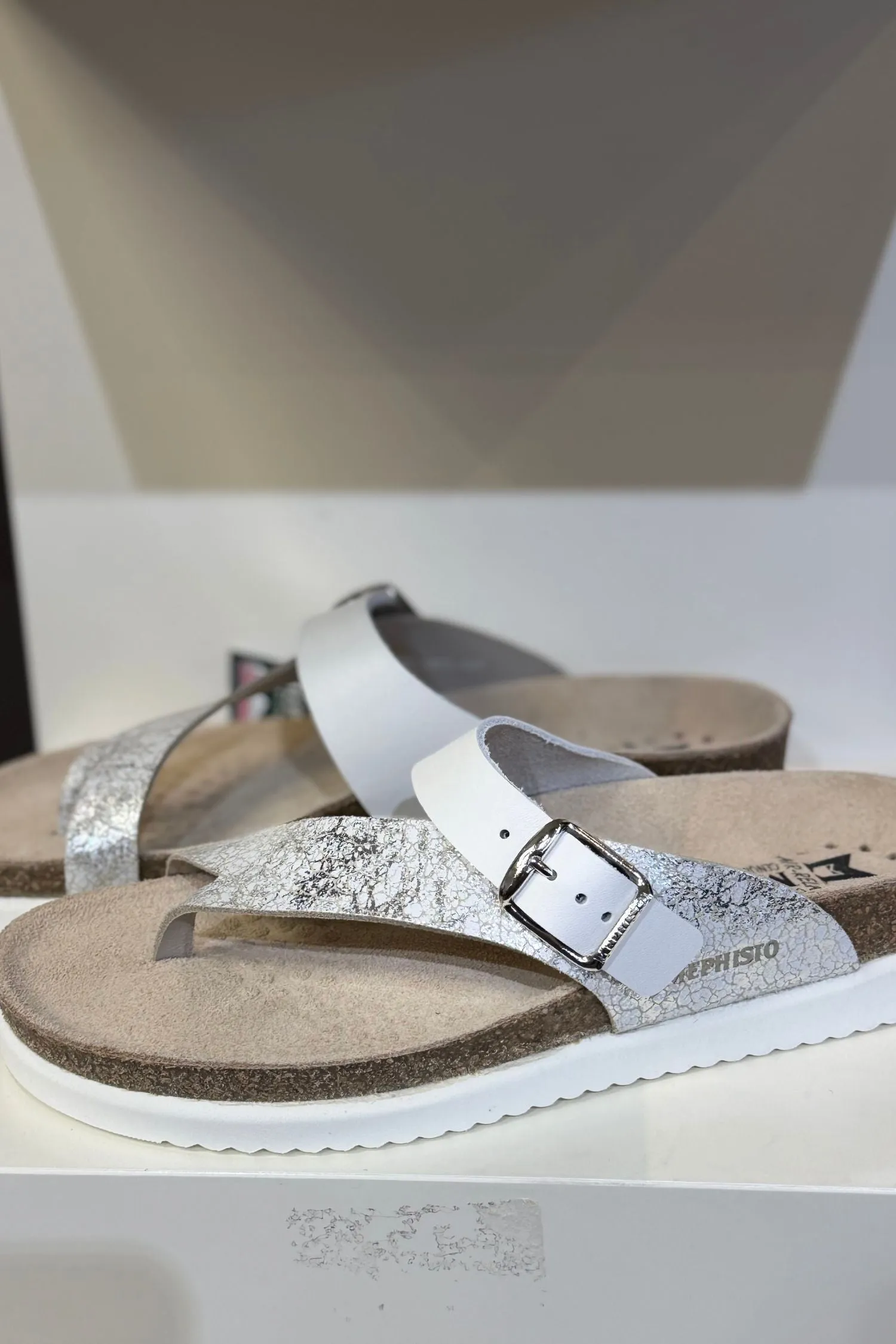 Mephisto Flat Toe Post Sandal - Style Helen Mix
