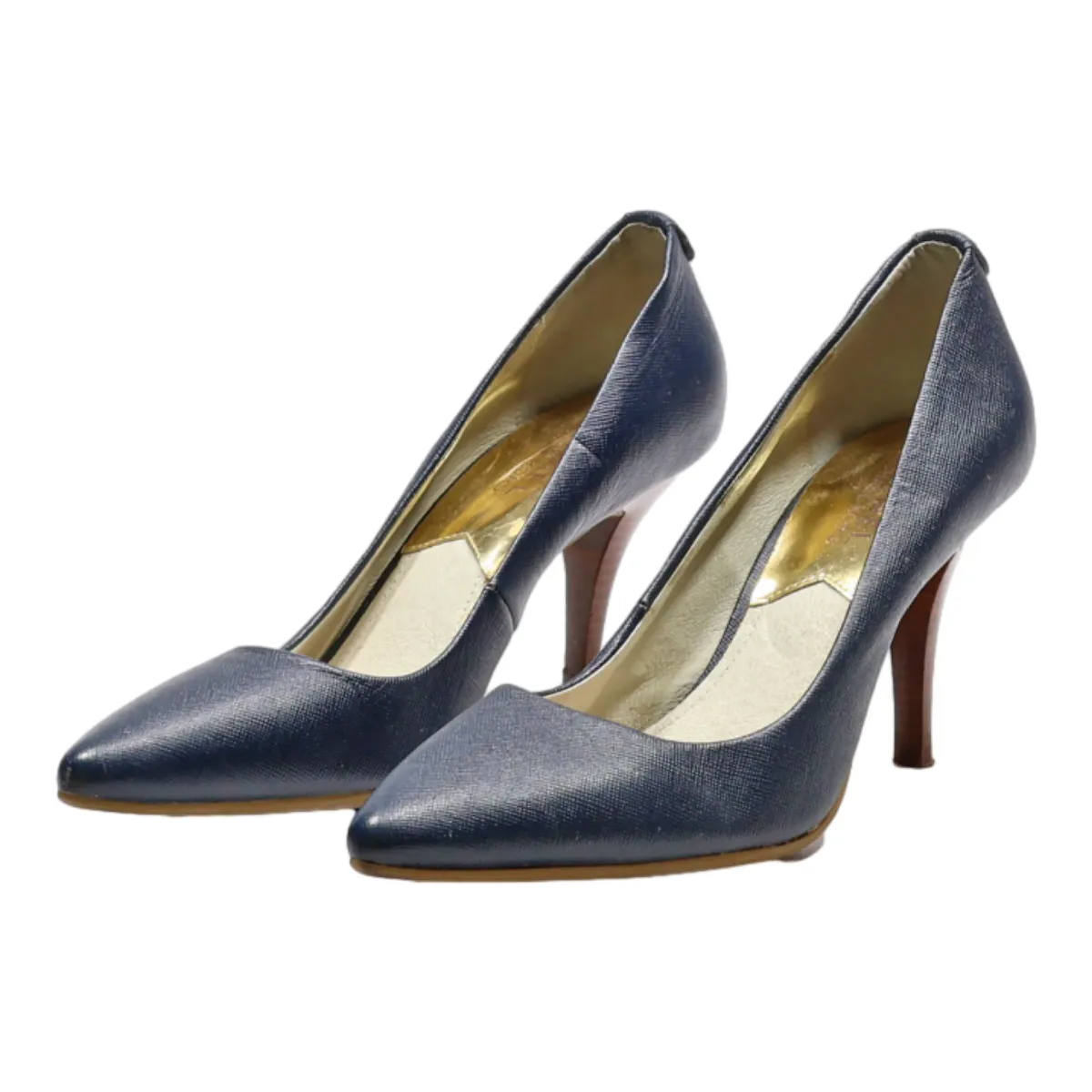 MICHAEL KORS Pump Heels Blue Leather Womens UK 5