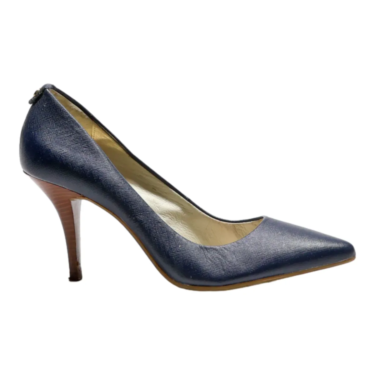 MICHAEL KORS Pump Heels Blue Leather Womens UK 5