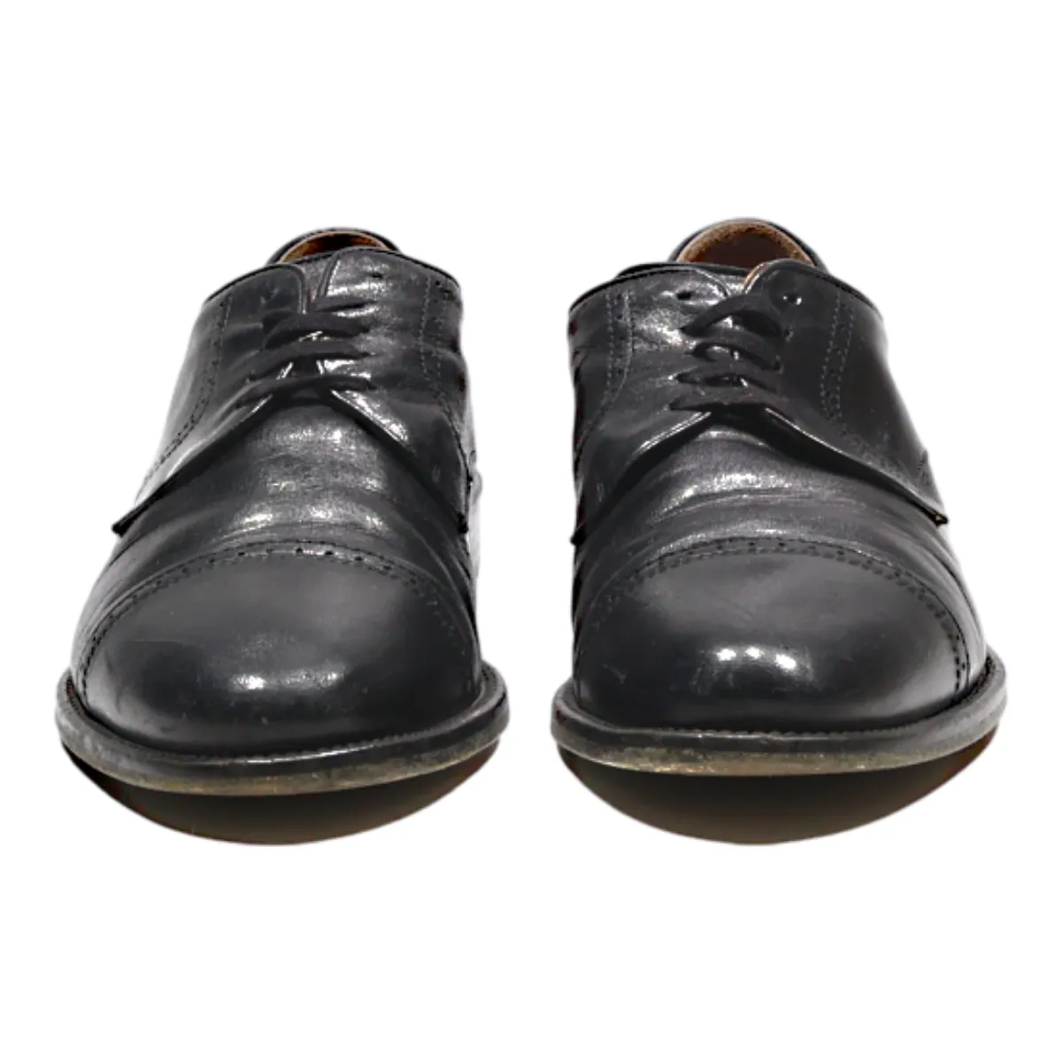 MICHIELON Brogue Shoes Black Leather Womens UK 5.5