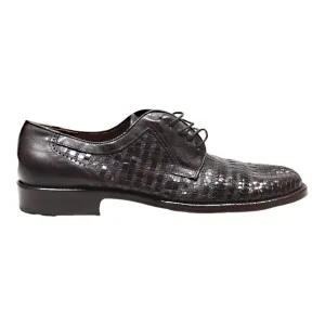 NERO GIARDINI Derby Shoes Black Leather Mens UK 9