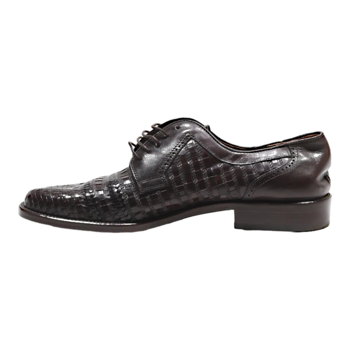 NERO GIARDINI Derby Shoes Black Leather Mens UK 9