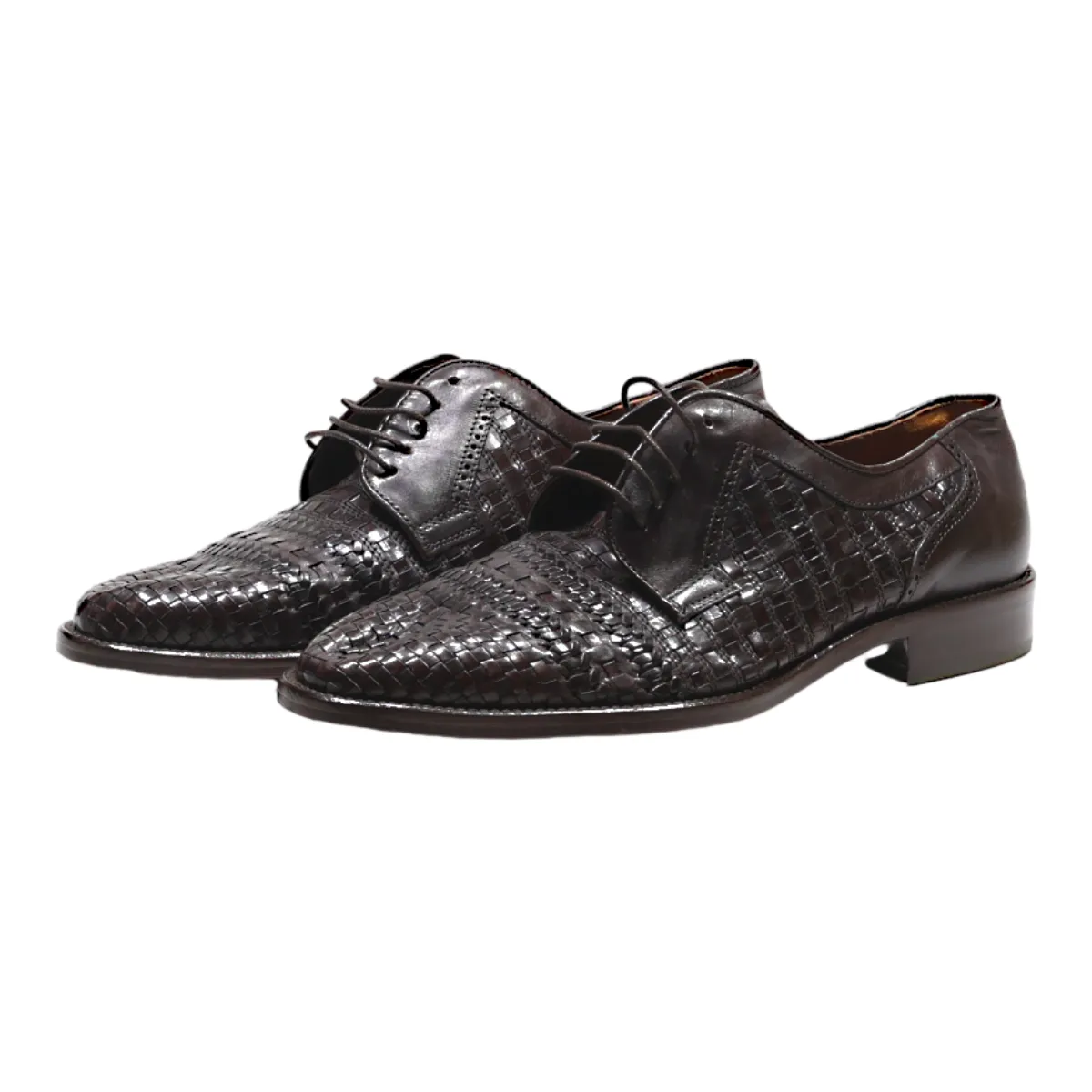 NERO GIARDINI Derby Shoes Black Leather Mens UK 9